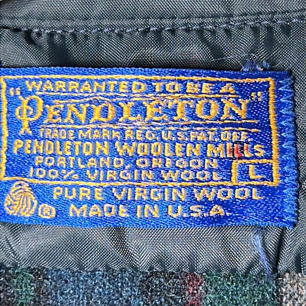 Pendleton 100% Virgen Wool Plaid Button Front Shi… - image 4